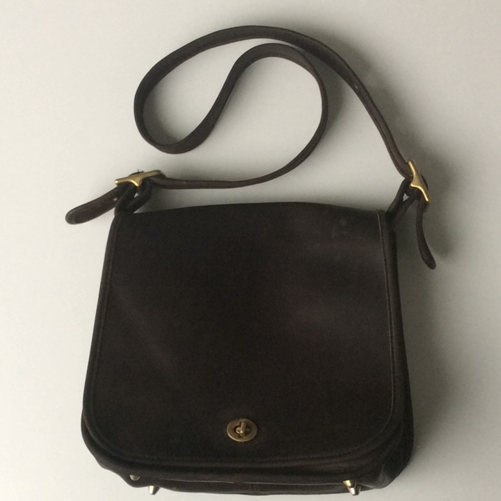 Coach vintage Stewardess brown leather bag